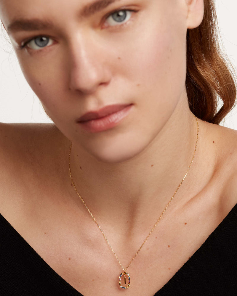 Letter M Necklace - 
  
    Sterling Silver / 18K Gold plating
  
