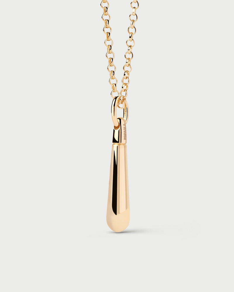 Large Drop Pendant - 
  
    Sterling Silver / 18K Gold plating
  
