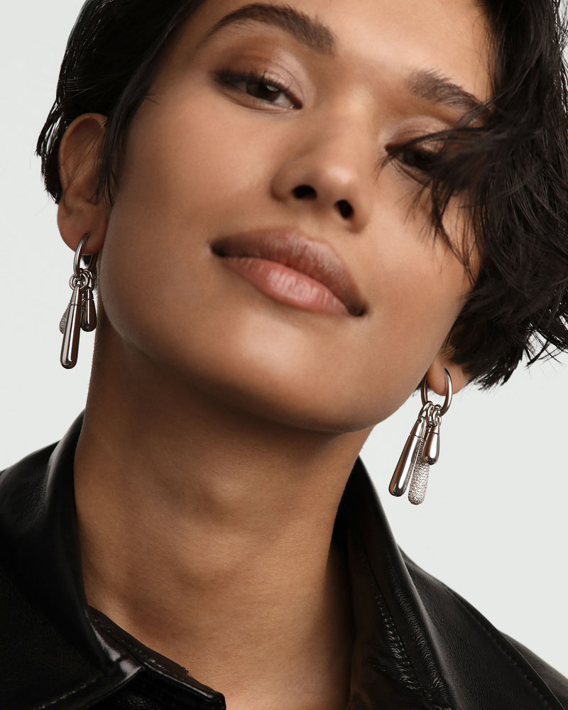 Pavé Drop Silver Pendant - 
  
    Sterling Silver
  
