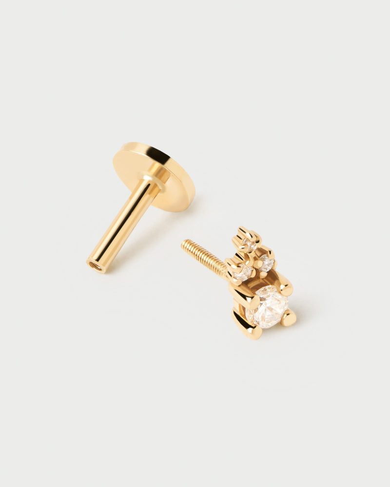 Diamonds and gold Chelsea Single Earring - 
  
    18K Gold
  
