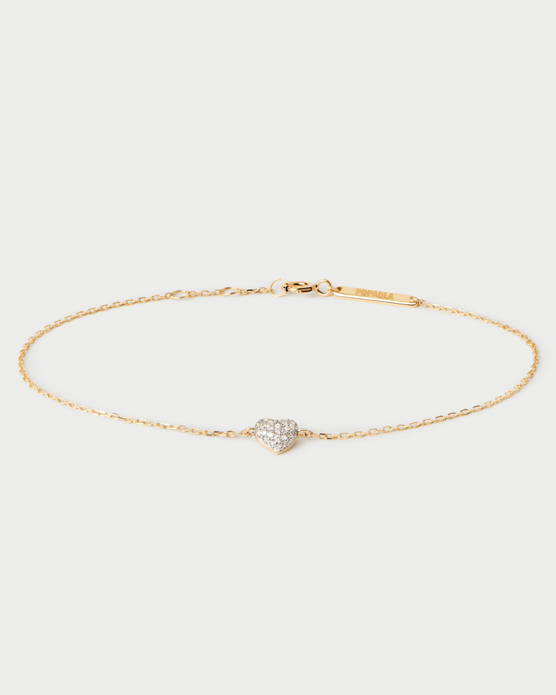 Diamonds and gold Heart bracelet - 
  
    18K Gold
  
