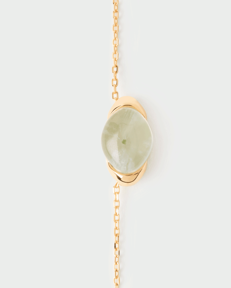 Prehnite Bay necklace - 
  
    Sterling Silver / 18K Gold plating
  
